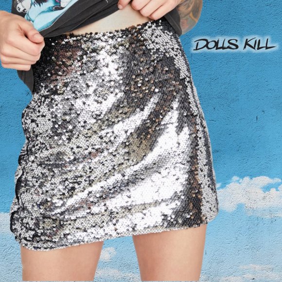 Dolls Kill Dresses & Skirts - ✨NWT LOVE ENCOUNTER ALL NIGHT PARTY SEQUIN SKIRT✨